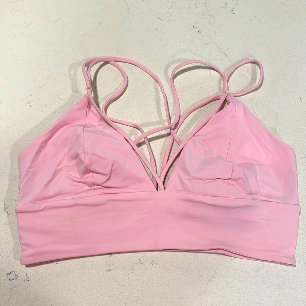 Lululemon Strappy Bra Size 10 Pink